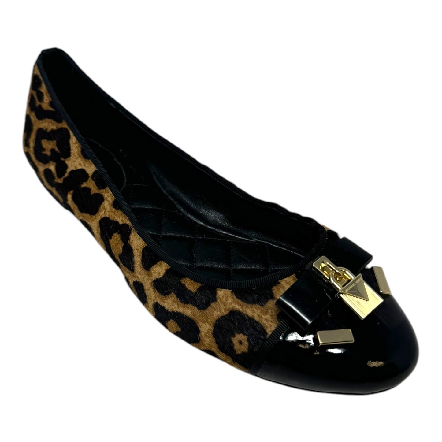 Alice Logo Ballet Flats By Michael By Michael Kors In Animal Print, Size: 7.5