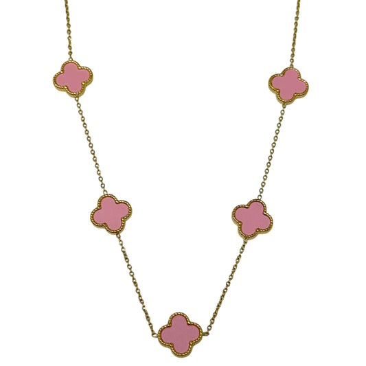 18K Gold Plated Clover Necklace By Jy