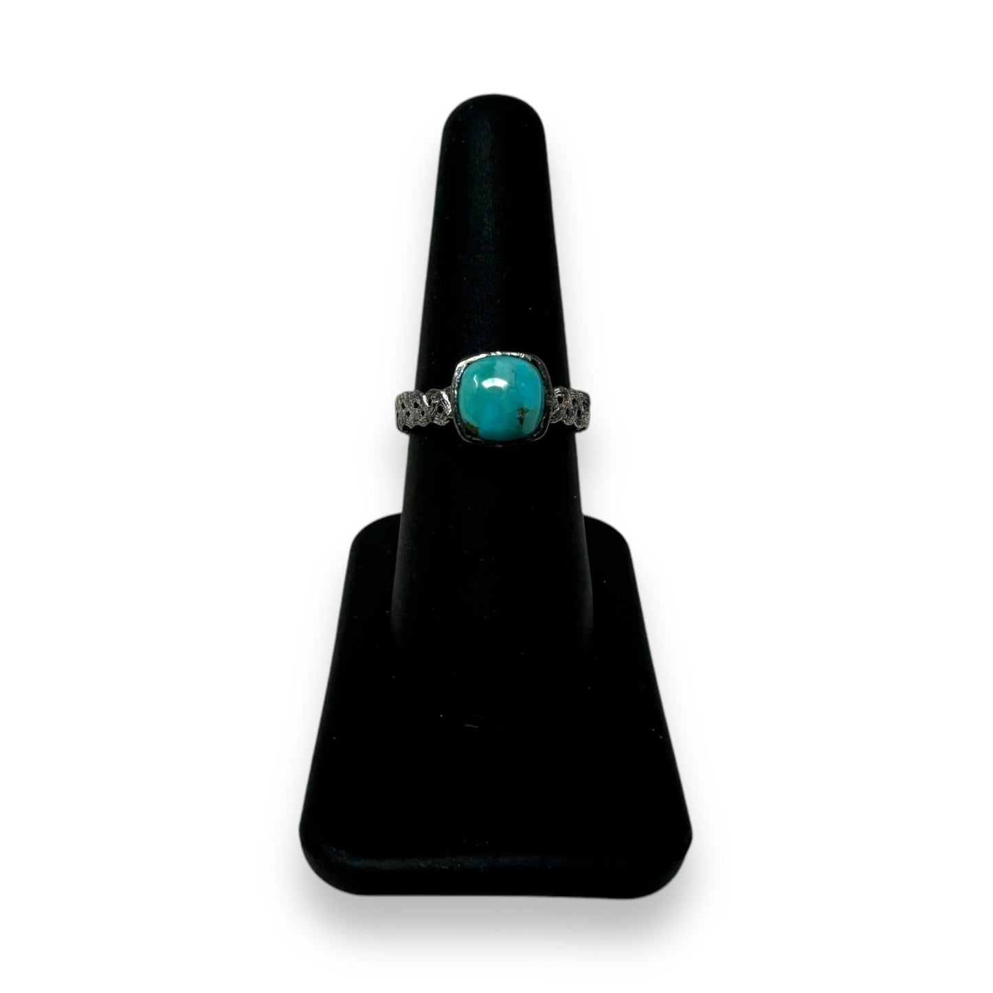 Sterling Silver & Turquoise Ring By Unbranded, Size: 7