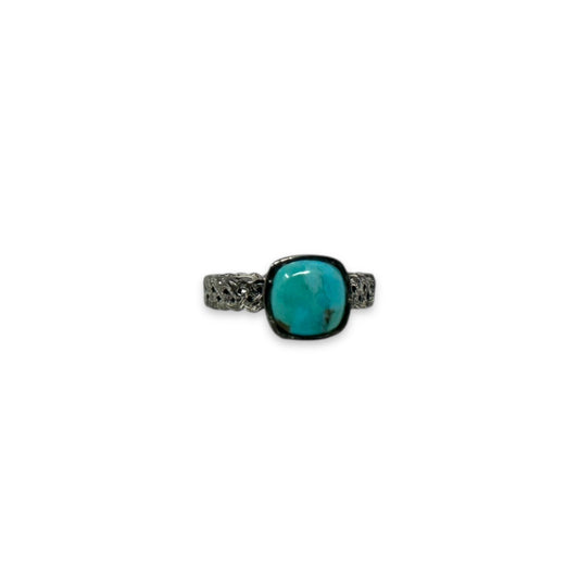 Sterling Silver & Turquoise Ring By Unbranded, Size: 7