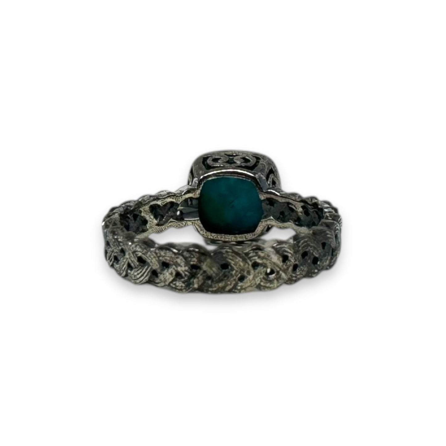 Sterling Silver & Turquoise Ring By Unbranded, Size: 7