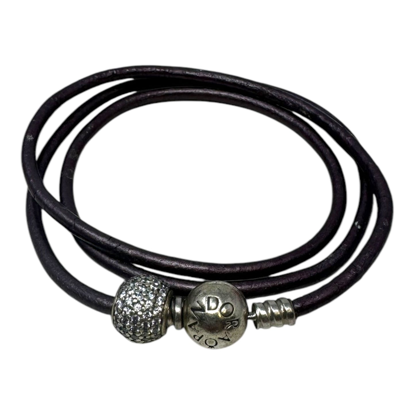 Leather Cord Bracelet / Necklace By Pandora