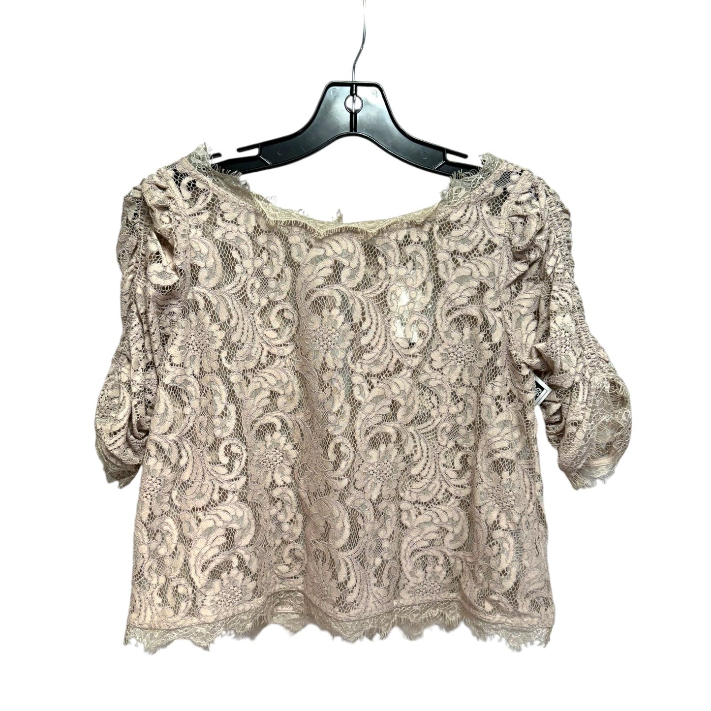 Lace Top Short Sleeve By Joie In Cream, Size: Xs