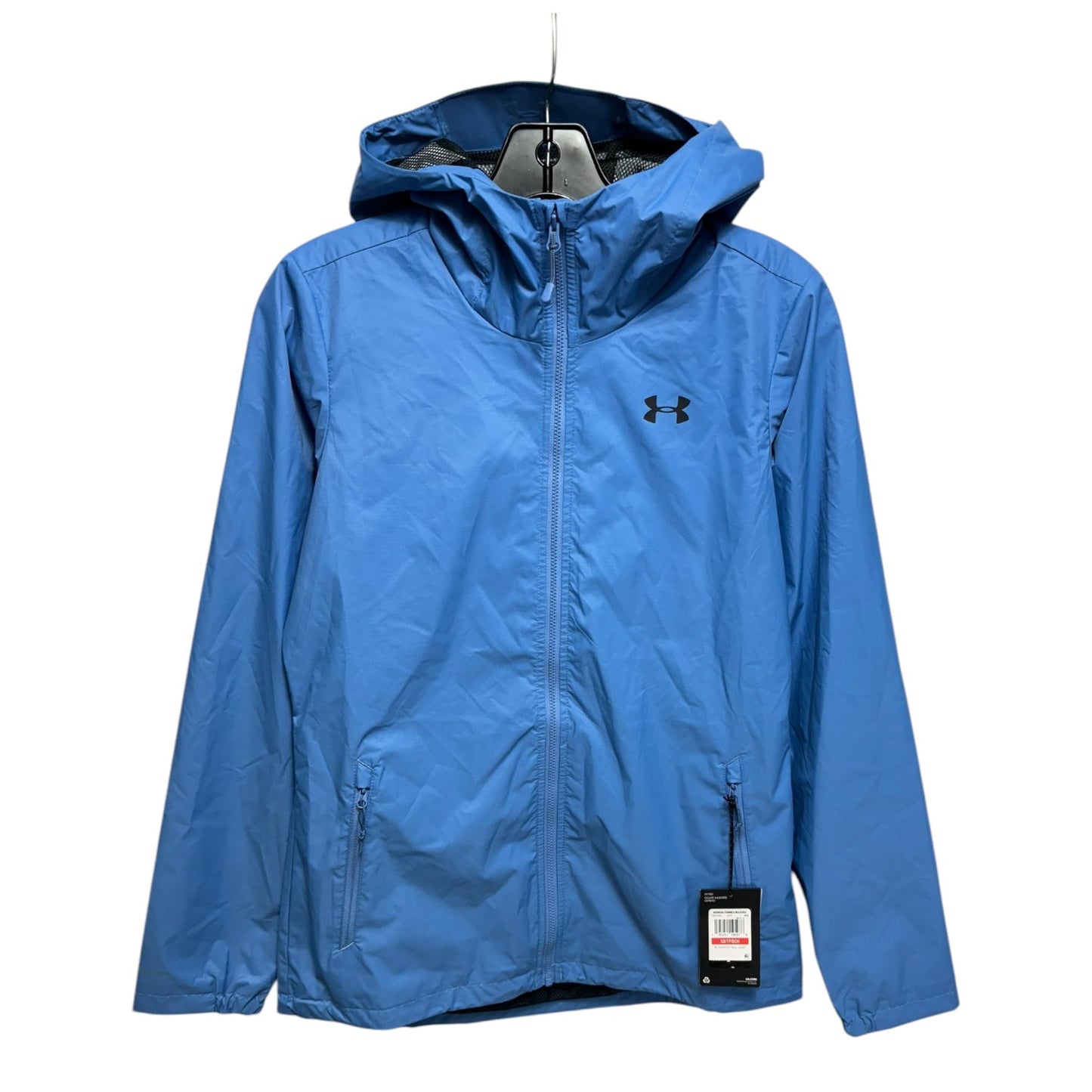 Jacket Windbreaker By Under Armour In Blue, Size: Xs