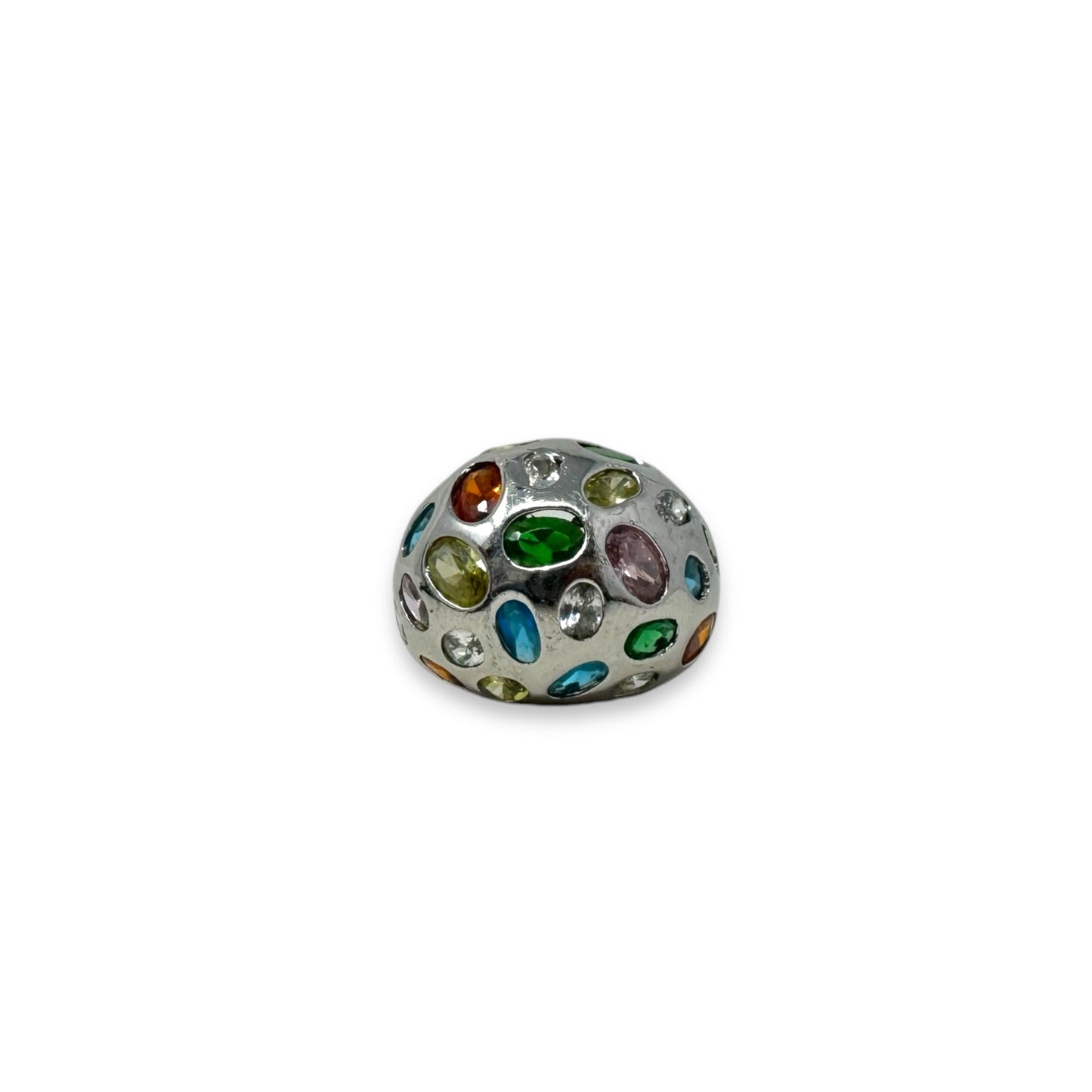 Multi Gemstone & Sterling Silver Ring By Unbranded, Size: 7