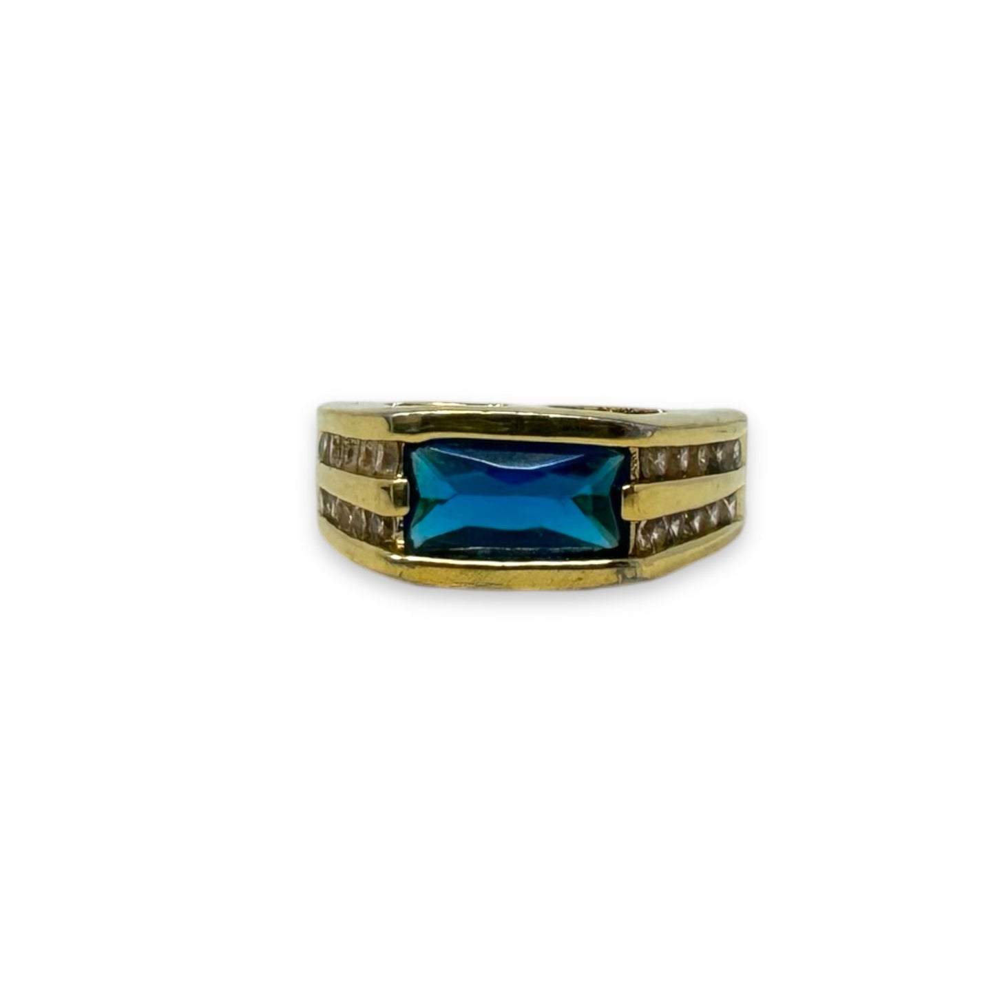 Blue Stone & Sterling Silver Ring By Unbranded, Size: 7.5