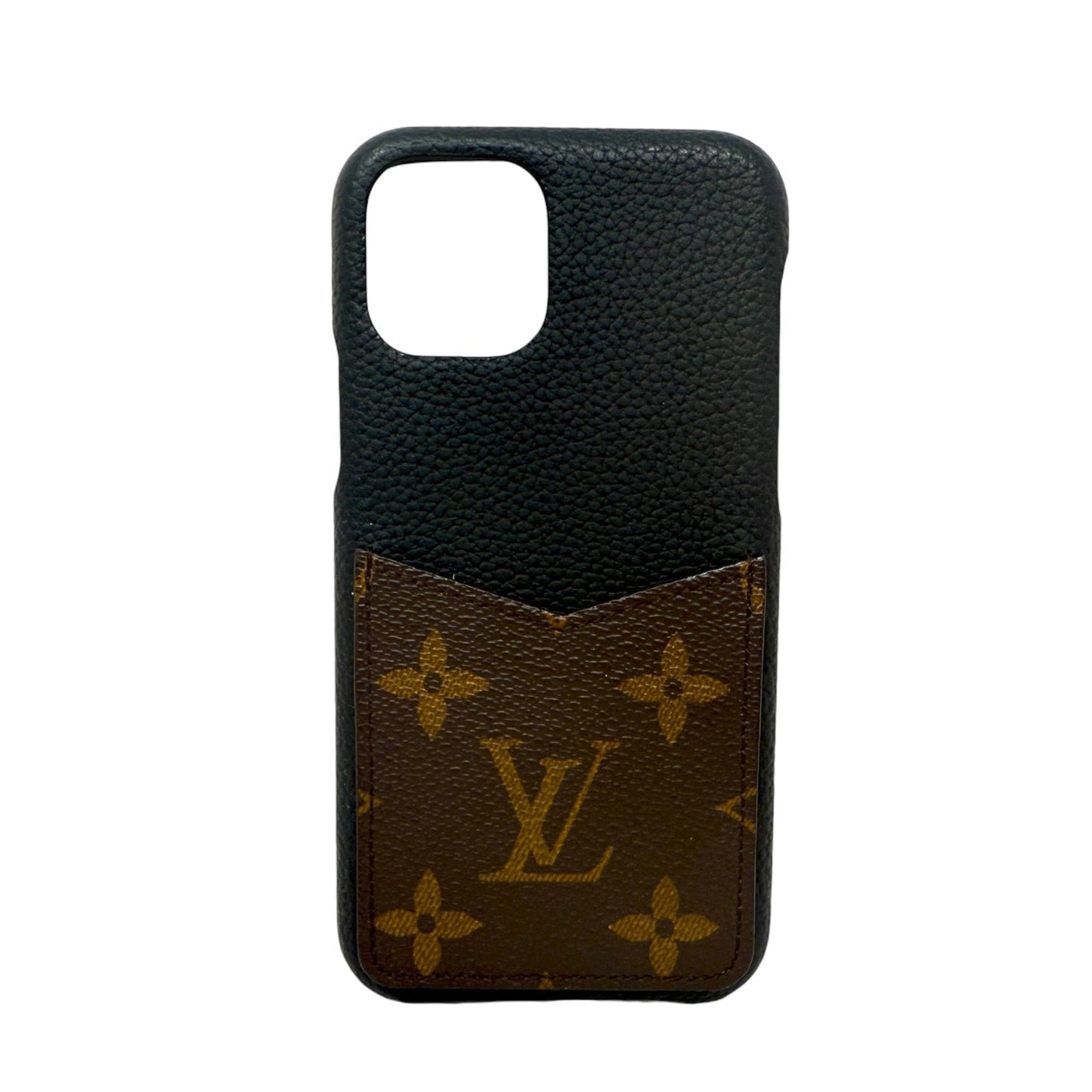 Bumper Pallas Iphone 11 Pro Luxury Designer By Louis Vuitton In Monogram Coated Canvas & Calf Leather, Size: Medium