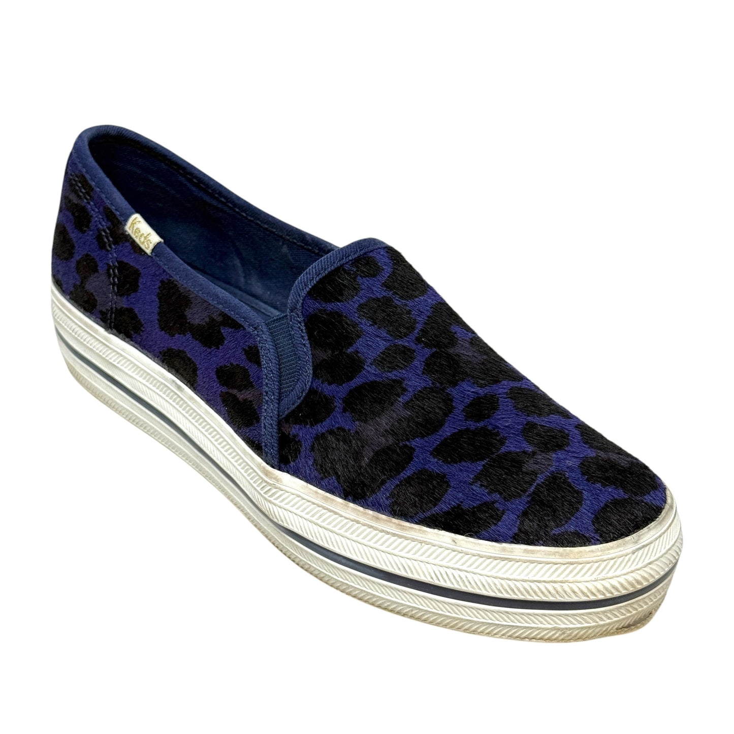 Triple Decker Leopard Sneakers By Kate Spade X Keds In Haircalf Covered Canvas, Size: 8