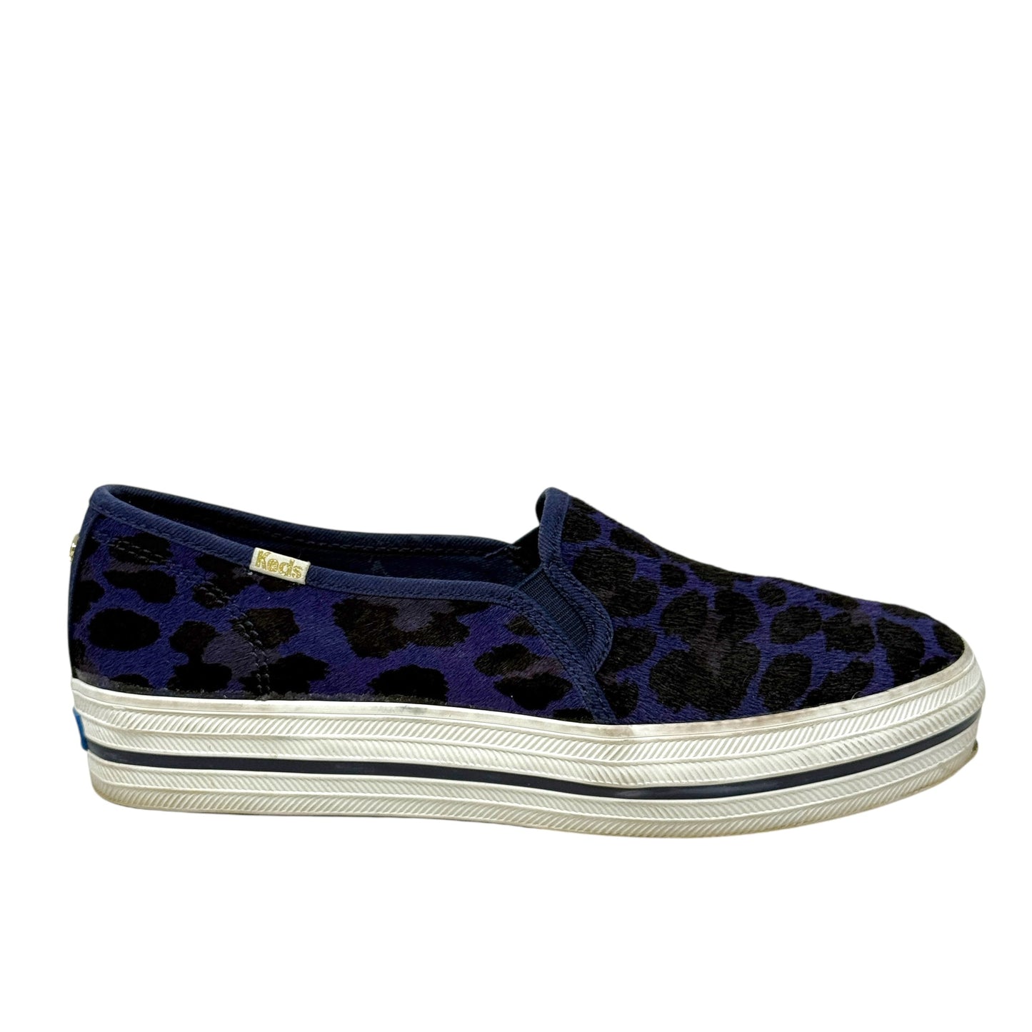 Triple Decker Leopard Sneakers By Kate Spade X Keds In Haircalf Covered Canvas, Size: 8