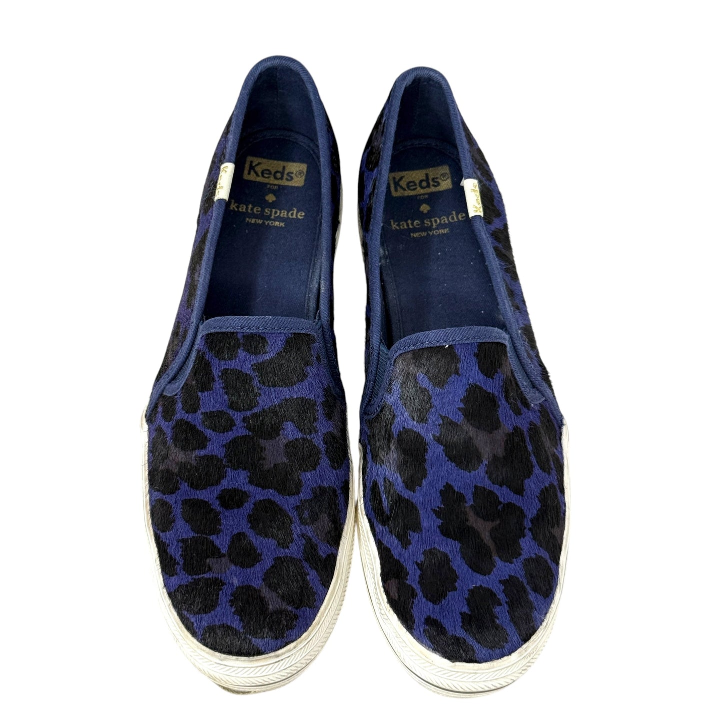 Triple Decker Leopard Sneakers By Kate Spade X Keds In Haircalf Covered Canvas, Size: 8