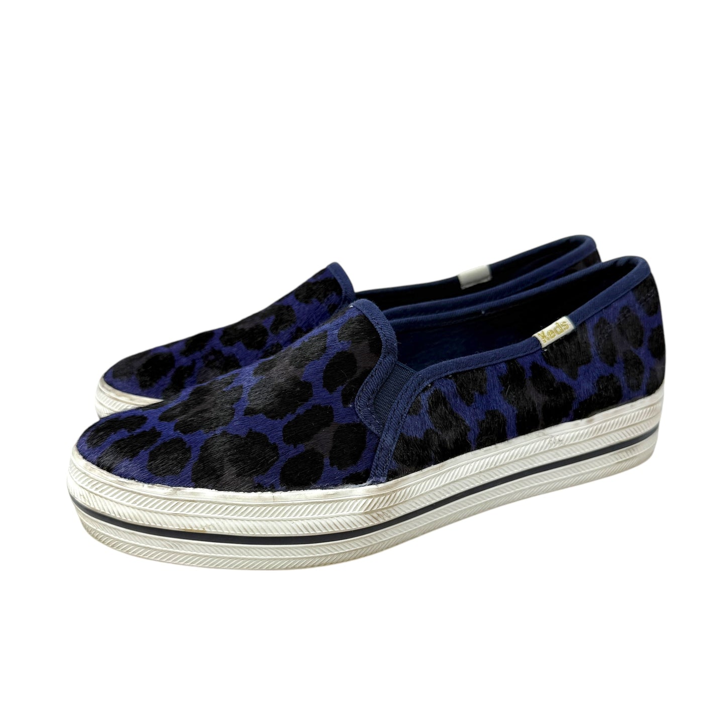 Triple Decker Leopard Sneakers By Kate Spade X Keds In Haircalf Covered Canvas, Size: 8