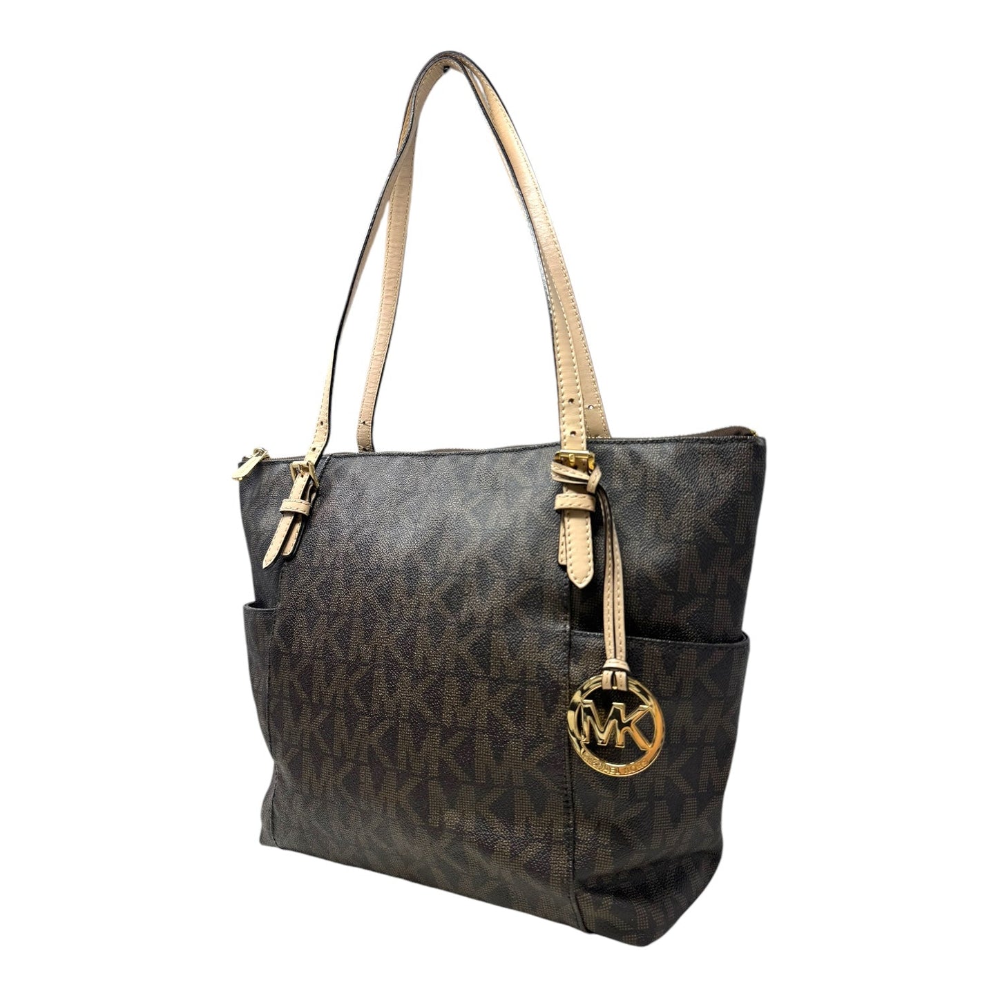 East West Monogram Jet Set Tote Designer By Michael Kors, Size: Medium