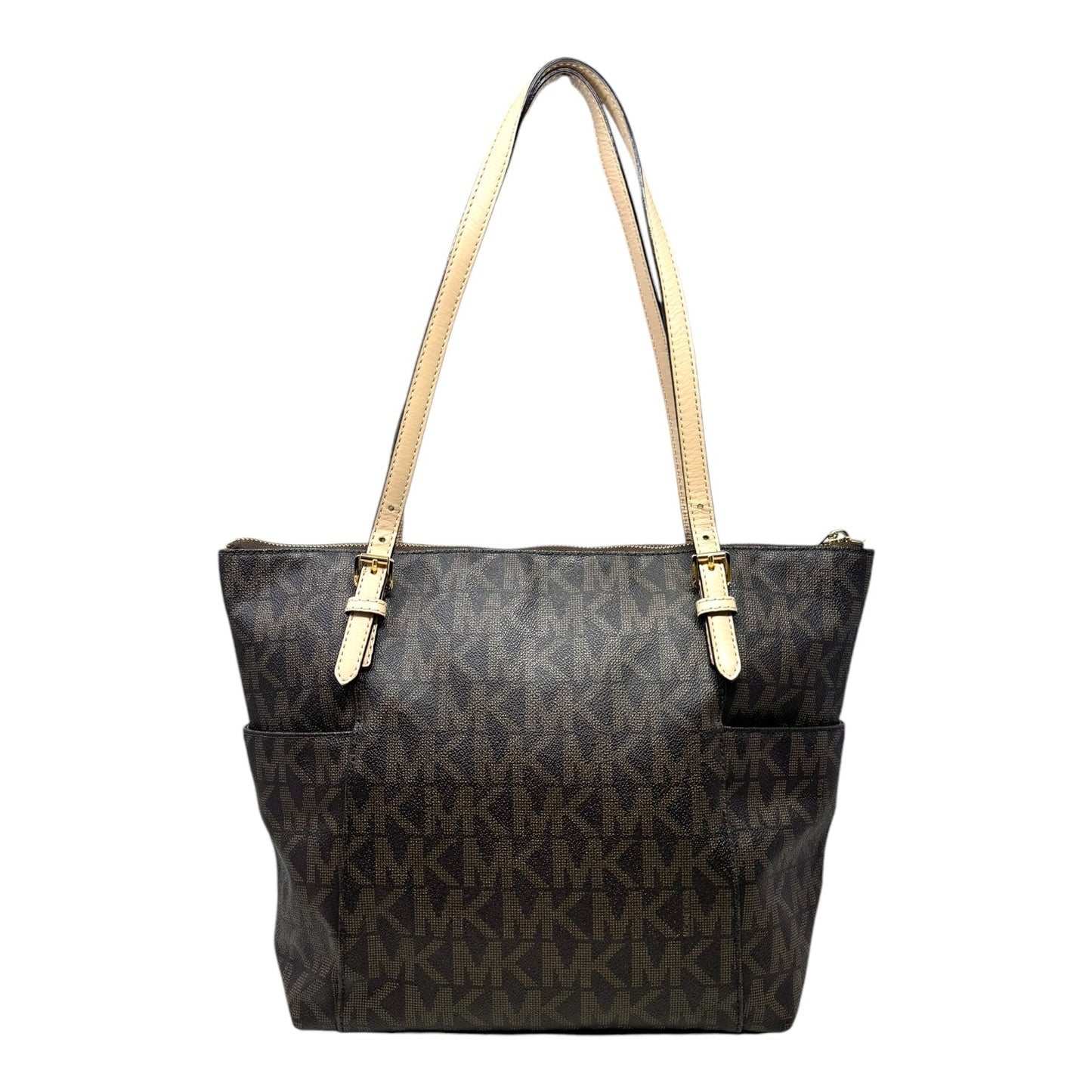 East West Monogram Jet Set Tote Designer By Michael Kors, Size: Medium