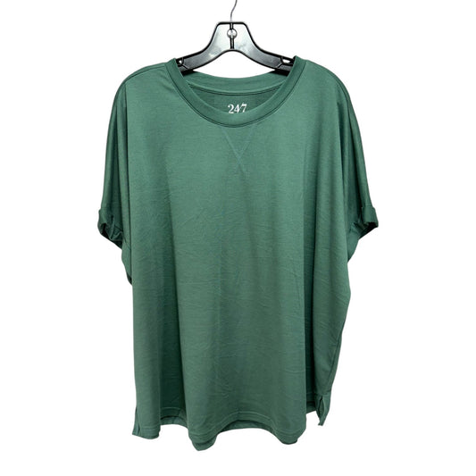 Top Short Sleeve Basic By Maurices In Green, Size: 2x