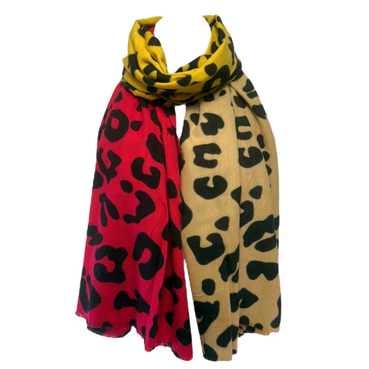 Cashmere & Silk Wrap By Jayley In Leopard Print