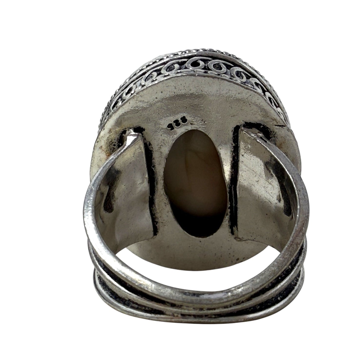 Shiva Shell Sterling Silver Ring By Unbranded, Size: 7