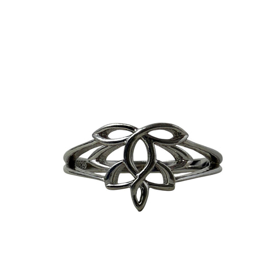 Sterling Silver Lotus Flower Ring By Unbranded , Size: 5