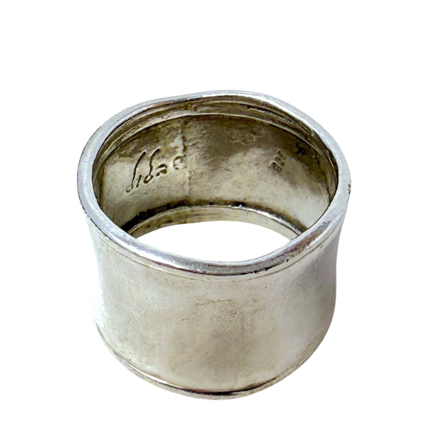 Sterling Silver Cigar Band Ring By Silpada Size: 8