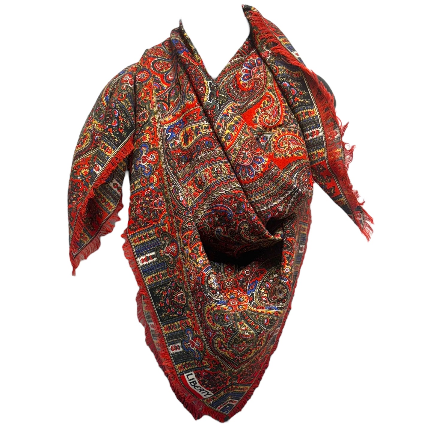 Scarf Square By Liberty Of London In Paisley Print