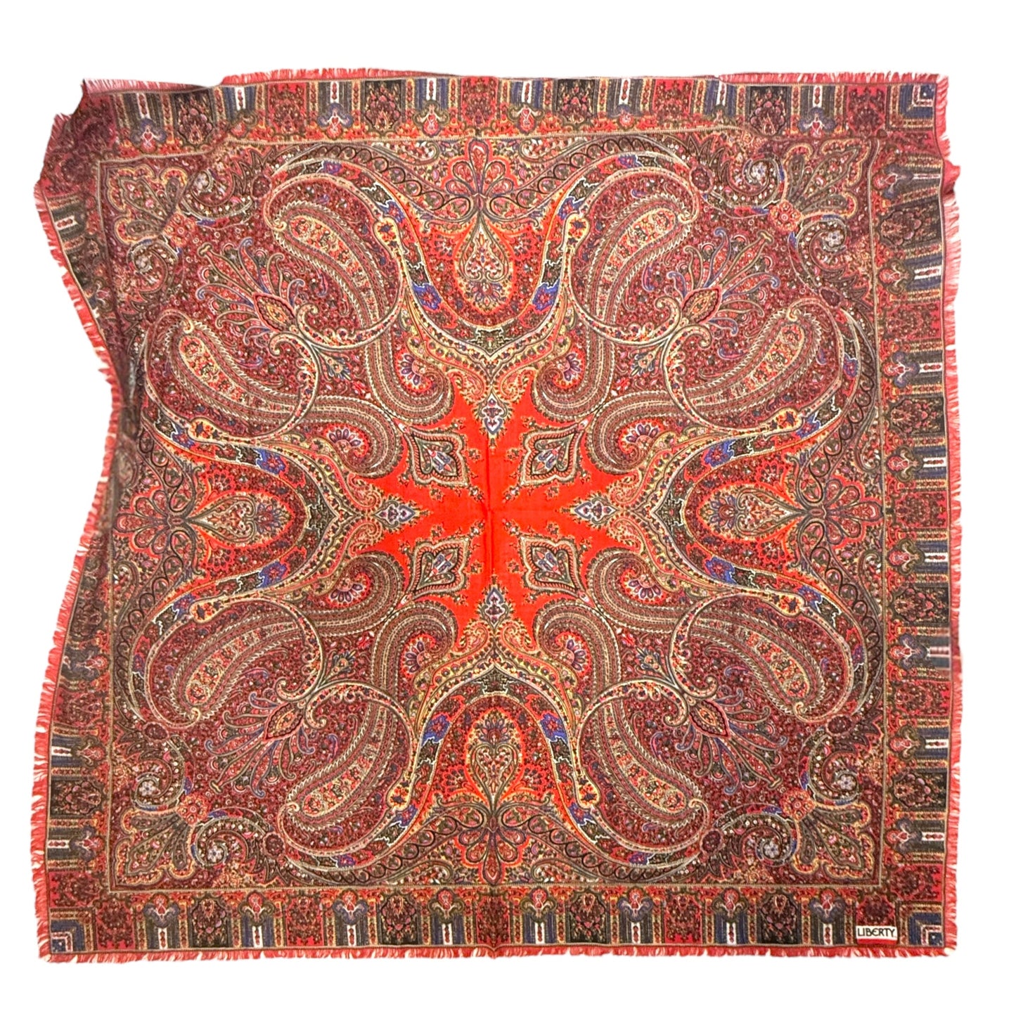 Scarf Square By Liberty Of London In Paisley Print