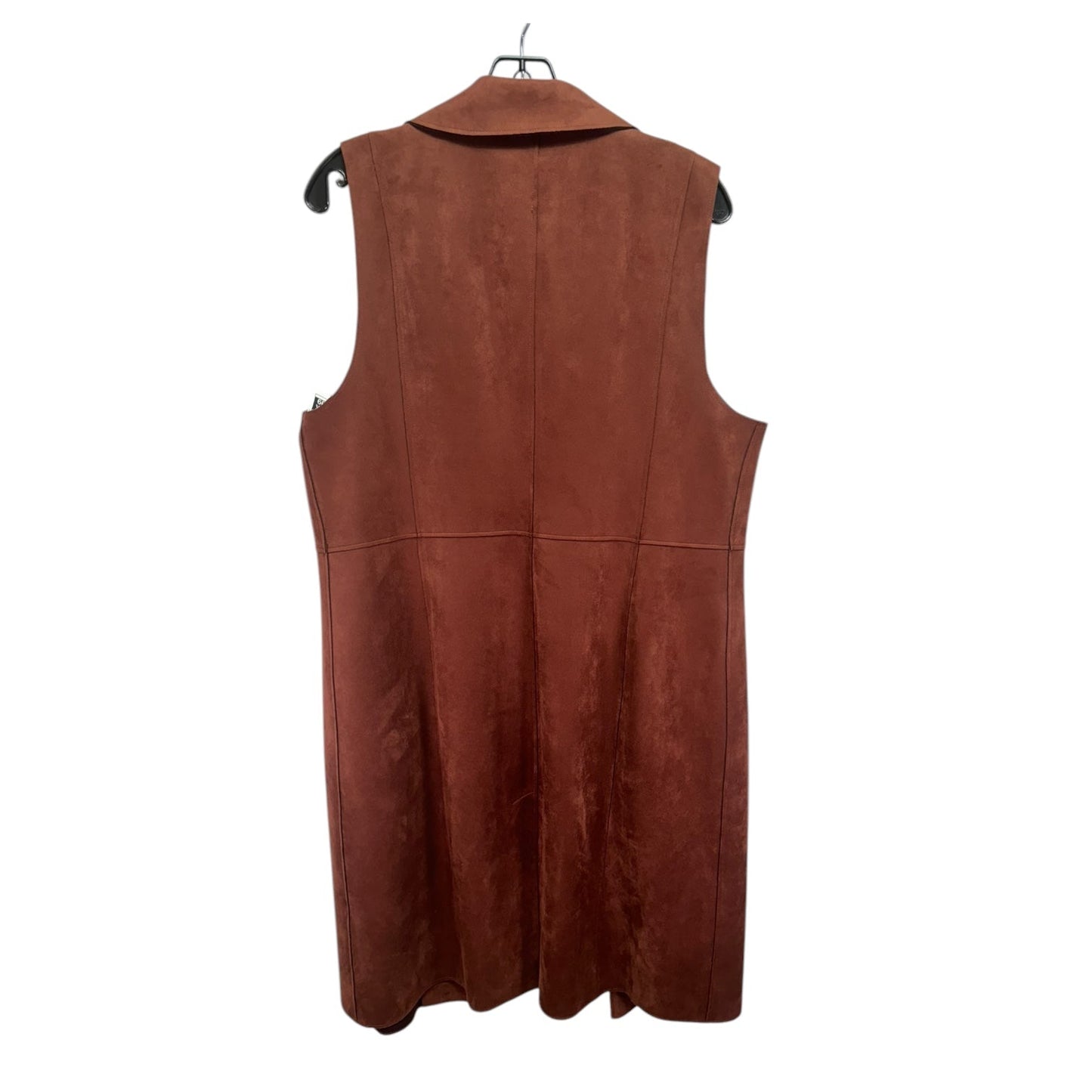 Faux Suede Vest By Chicos In Brown, Size: L