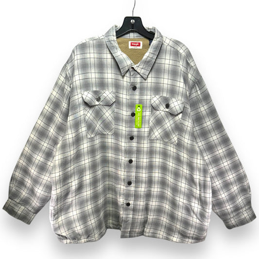 Jacket Shirt By Wrangler In Plaid Pattern, Size: 2x