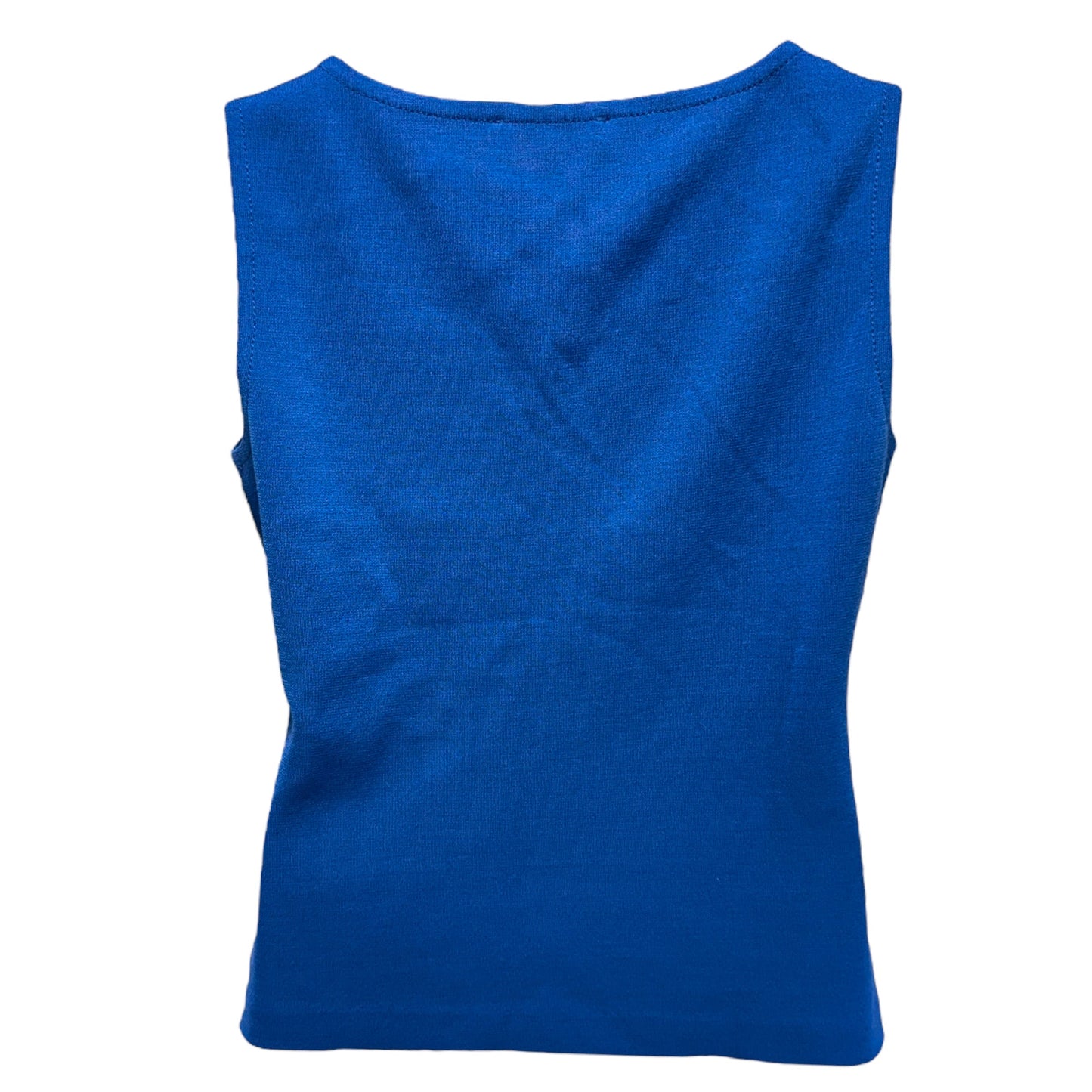 Knit Tank Top Luxury Designer By St John Collection In Havana Blue, Size: M