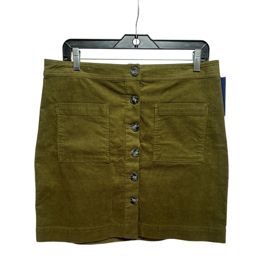 Corduroy Skirt Mini & Short By Cremieux In Green, Size: 12