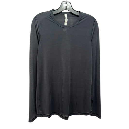 Athletic Top Long Sleeve Crewneck By Lululemon In Black, Size: 6