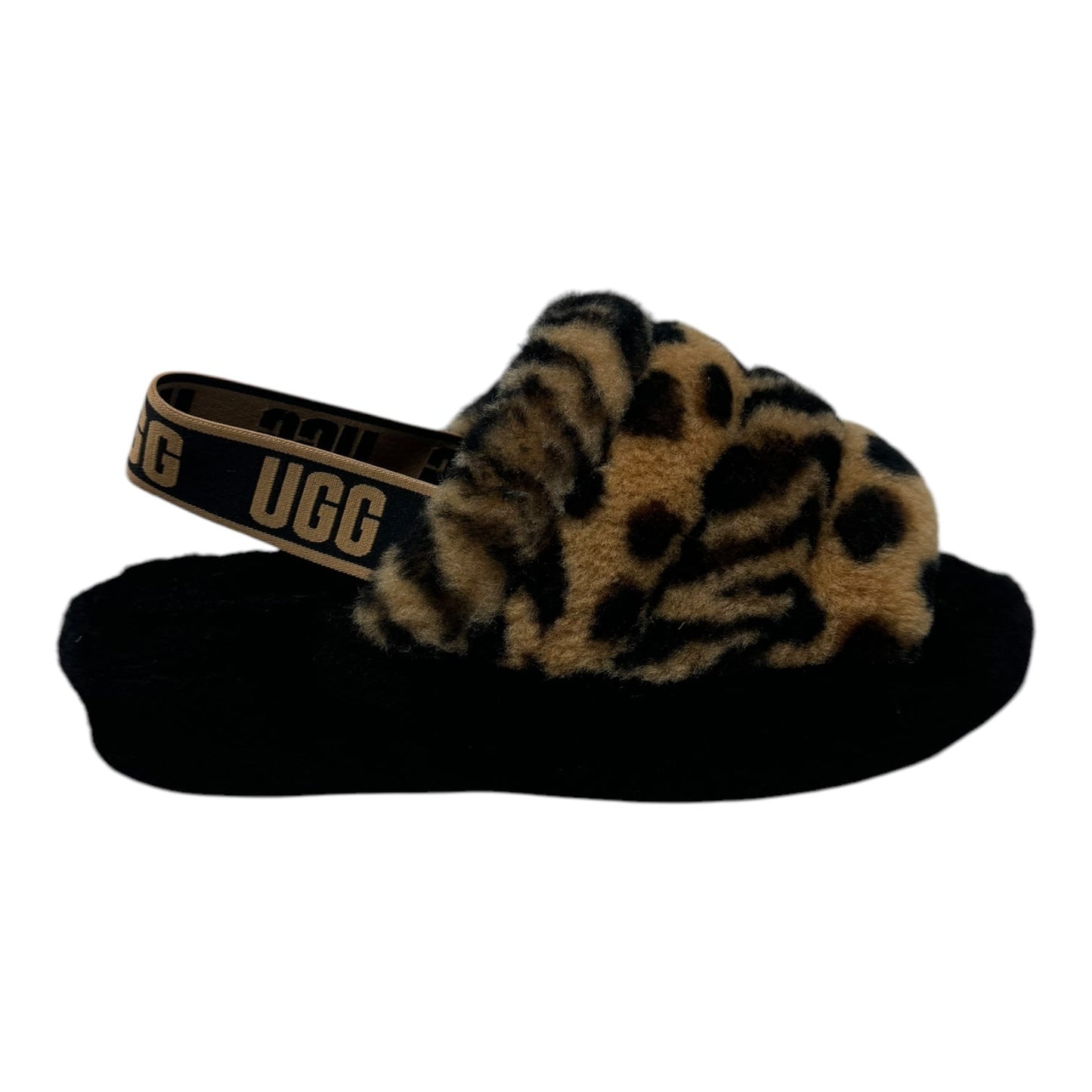 Fluff Yeah Animalia Sandal Shoes Designer By Ugg In Animal Print, Size: 9