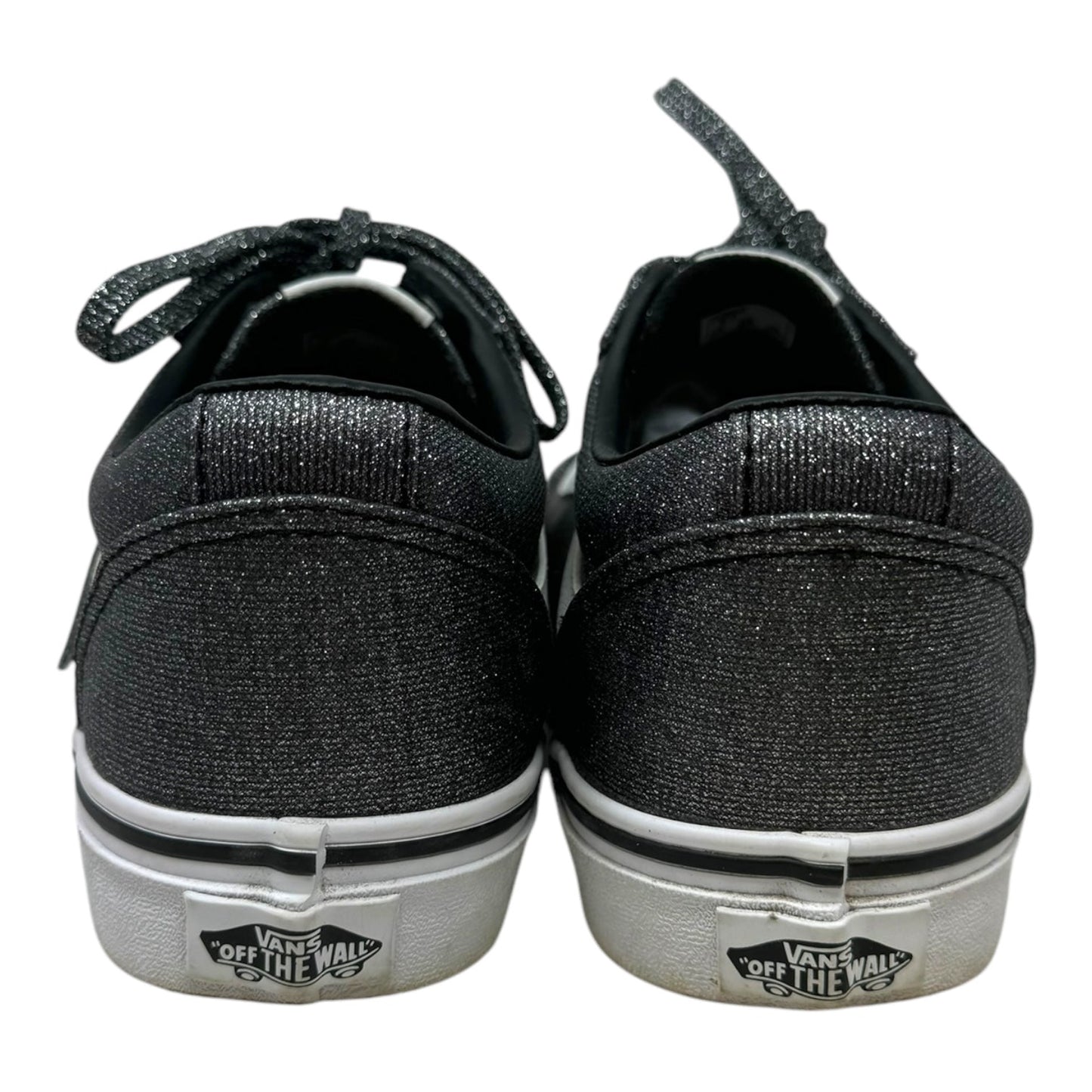 Metallic Shoes Athletic By Vans In Silver, Size: 8