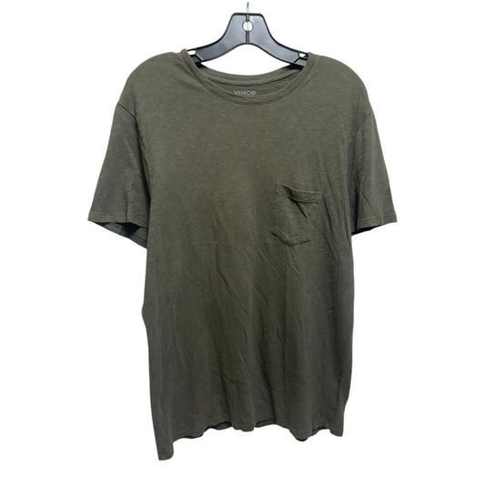 Pocket Top Short Sleeve Basic By Vince In Green, Size: M