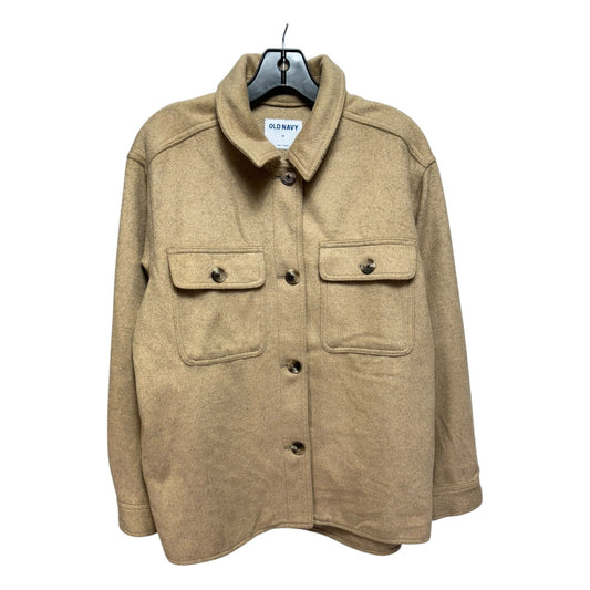 Jacket Shirt By Old Navy In Tan, Size: M