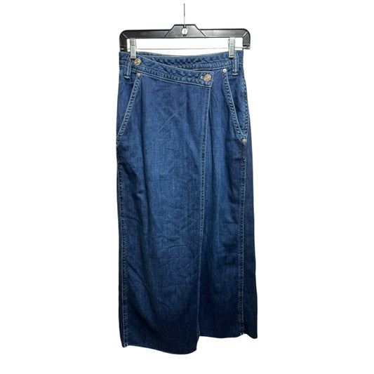 Skirt Maxi By We The Free In Blue Denim, Size: 2