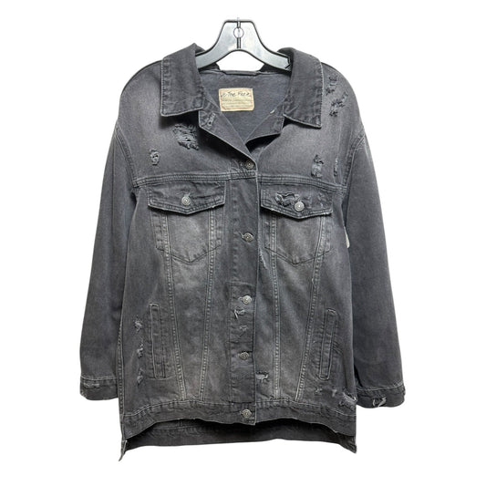 Distressed Jacket Denim By We The Free In Grey, Size: S