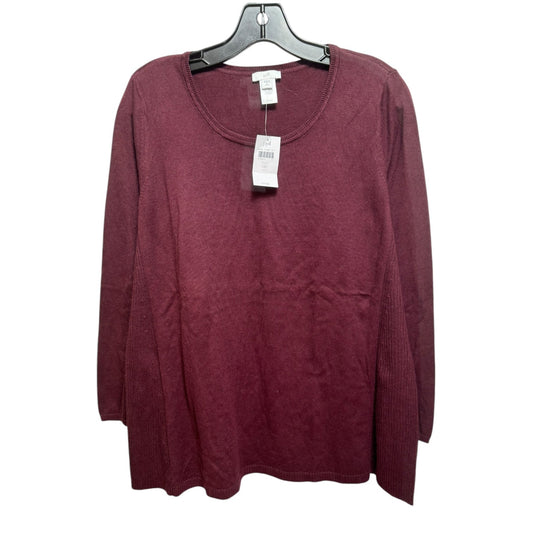 Sweater By J. Jill In Maroon, Size: M