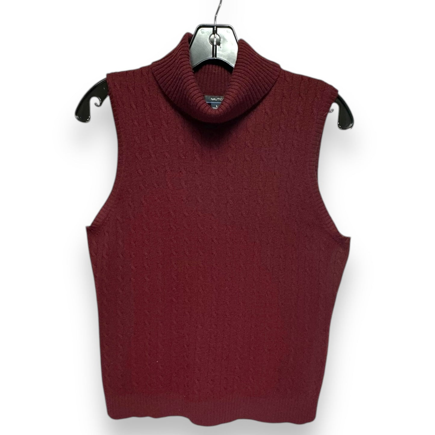 Sweater Cashmere By Nautica In Maroon, Size: L