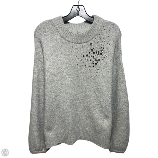 Embellished Sweater By A New Day In Grey, Size: S