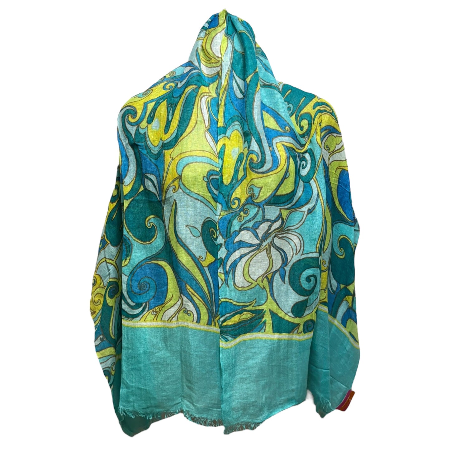 Summer 2012 Collection Turquoise Swirl Scarf By Trina Turk For Banana Republic