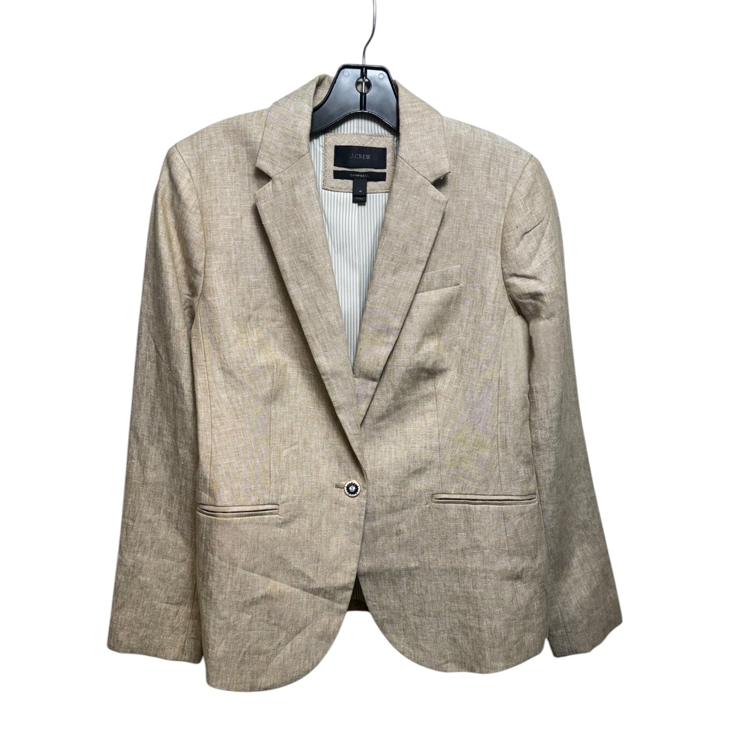 Campbell Blazer By J. Crew In Tan, Size: 4