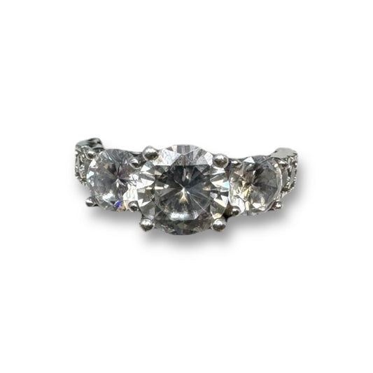 CZ Ring Sterling Silver Unbranded, Size: 6