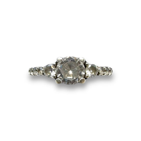 CZ Ring Sterling Silver Unbranded, Size: 5.5