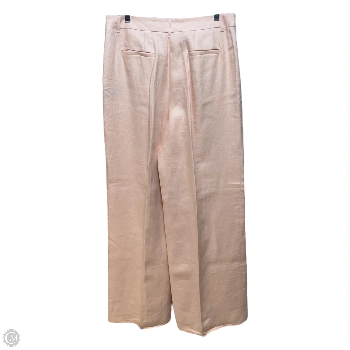 Dalton Linen Wide Leg Pants Designer By Lafayette 148 In Macaroon, Size: 8