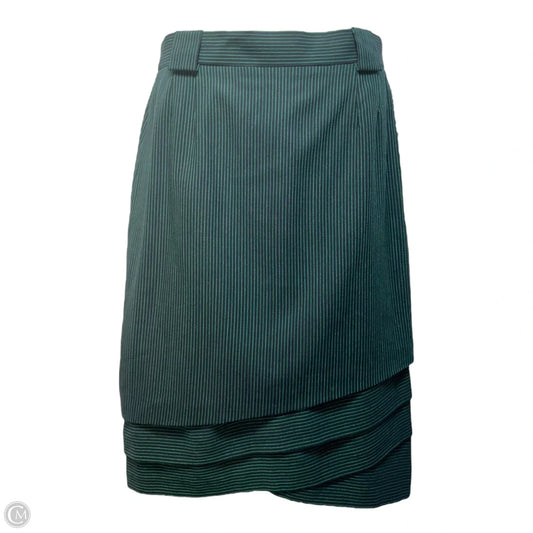 Skirt Designer By Escada In Striped Pattern, Size: L