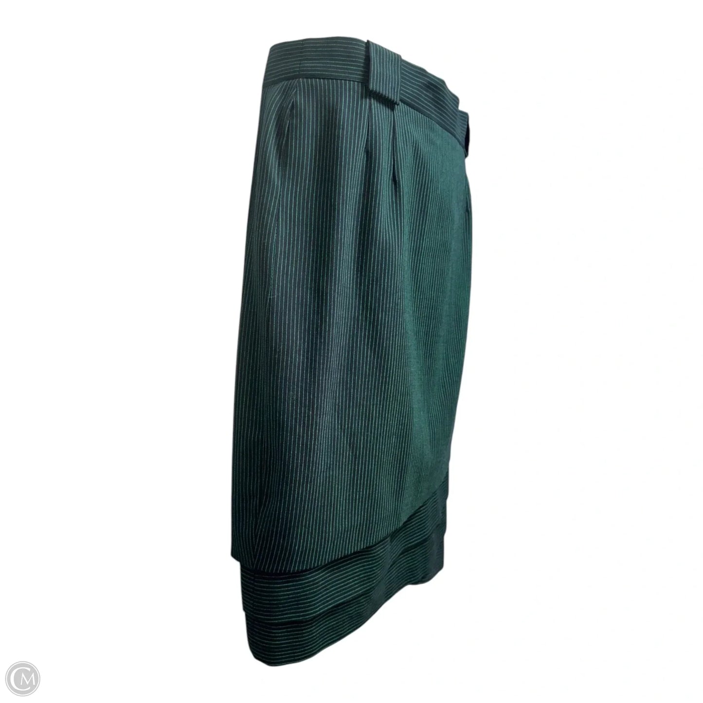 Skirt Designer By Escada In Striped Pattern, Size: L