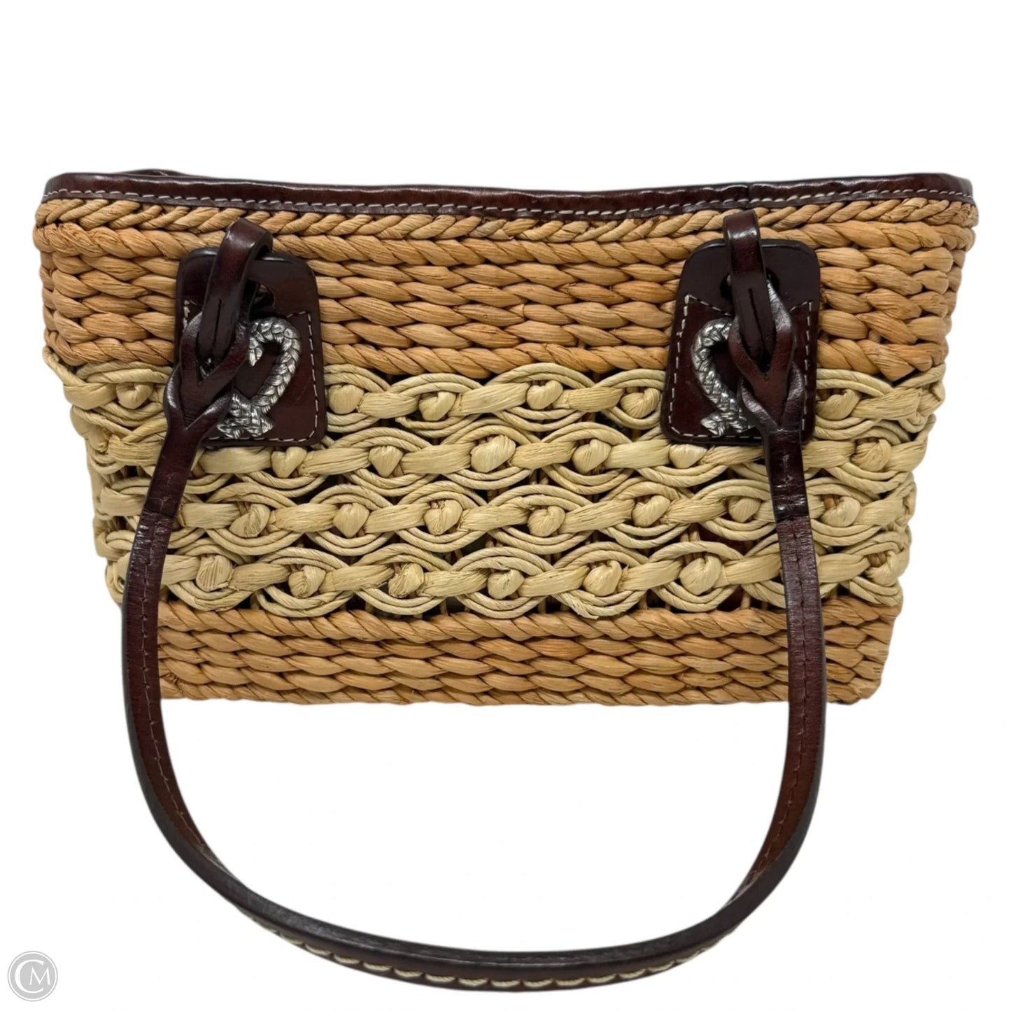 Shelie Woven Straw Bag With Heart Charm By Brighton, Size: Small