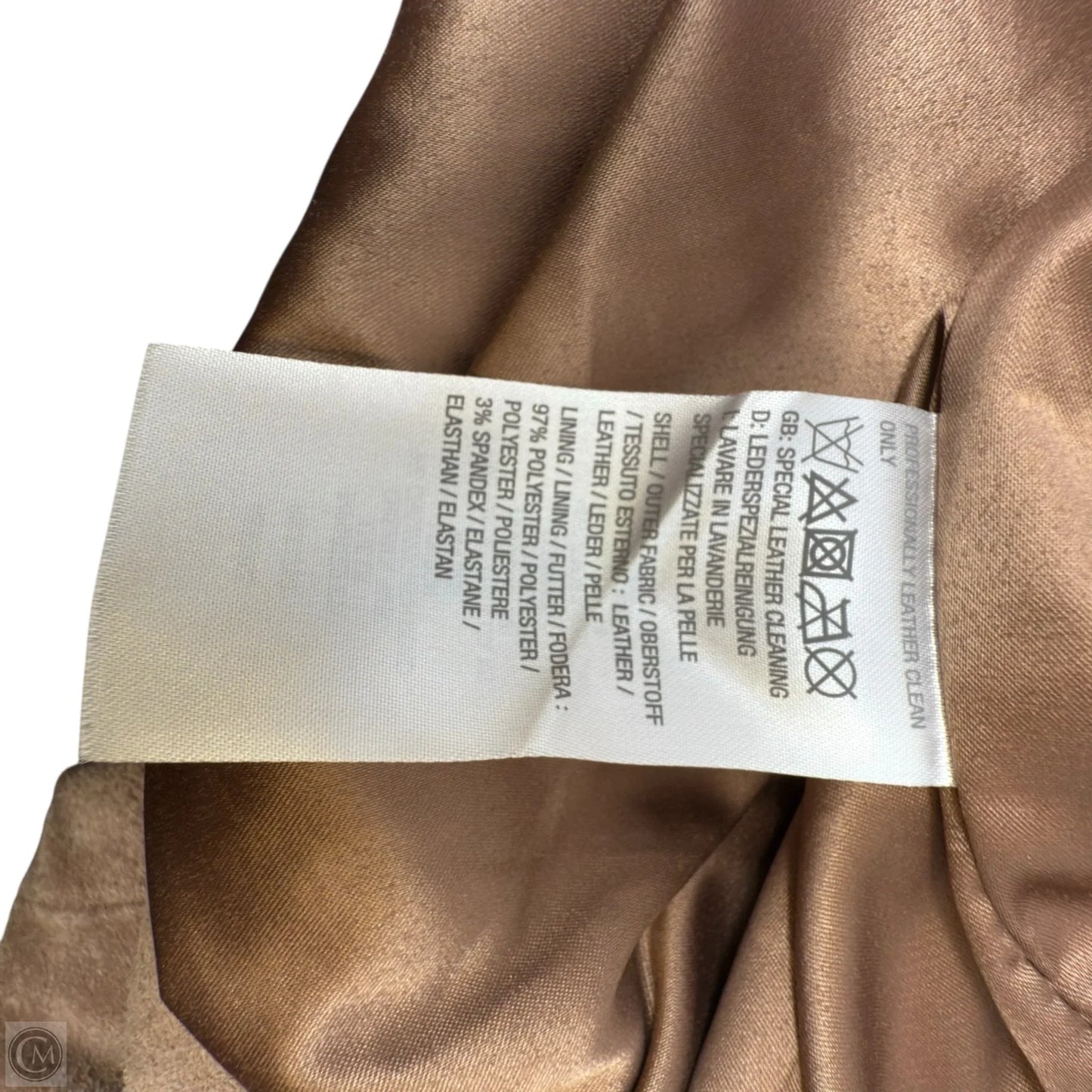 Suede Field Jacket By Isaac Mizrahi Live QVC In Tan, Size: L