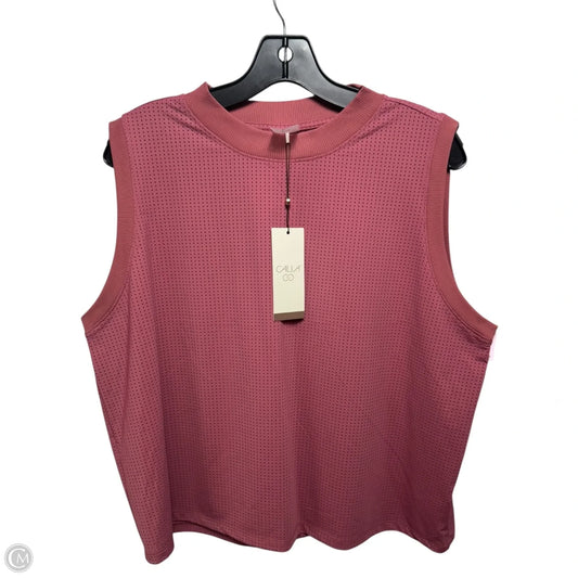 Athletic Tank Top By Calia In Pink, Size: Xl