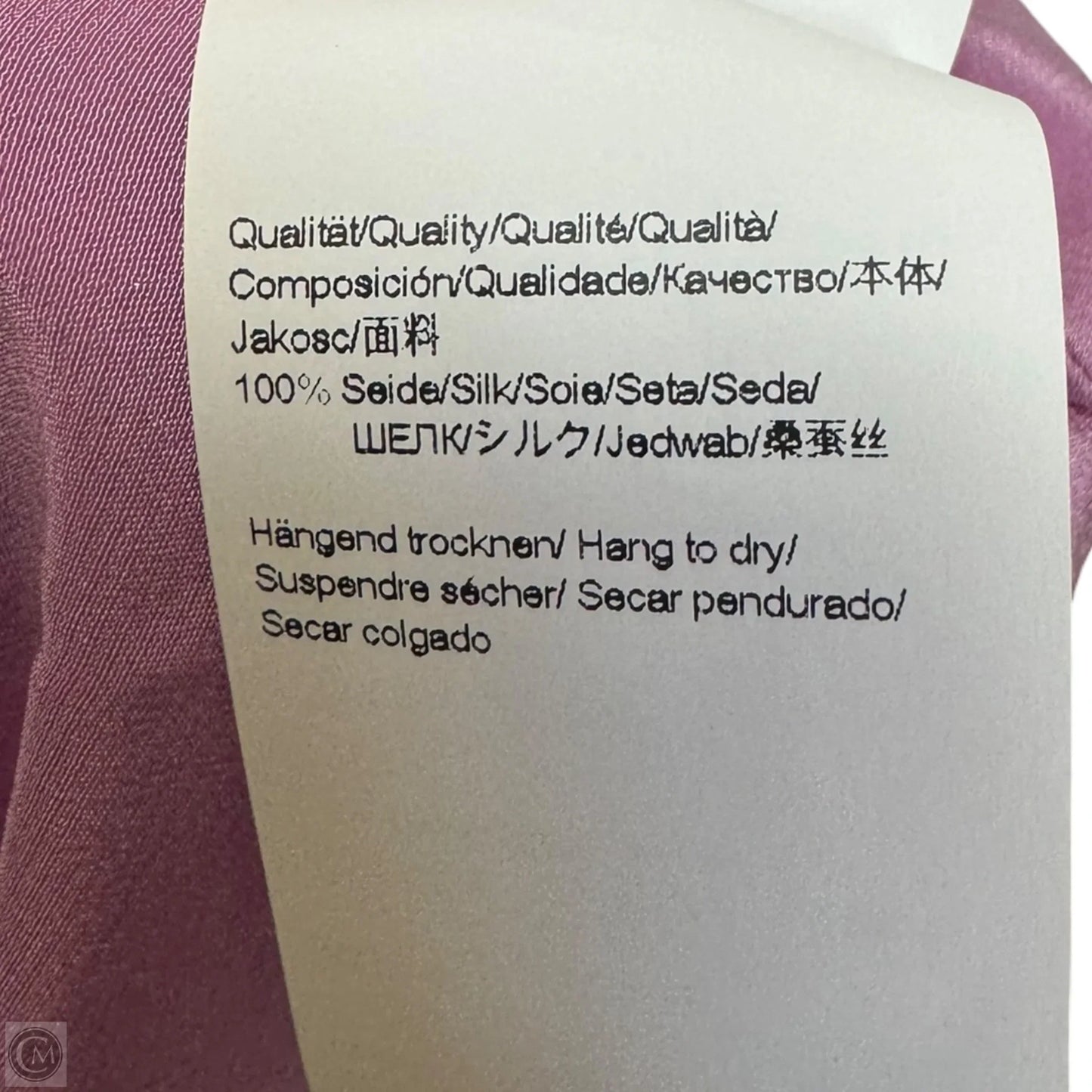 Biscarfa Silk Blouse Long Sleeve By Hugo Boss In Pink, Size: 10