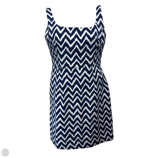 Zigzag Sheath Dress Designer By Milly In Chevron Pattern, Size: 10
